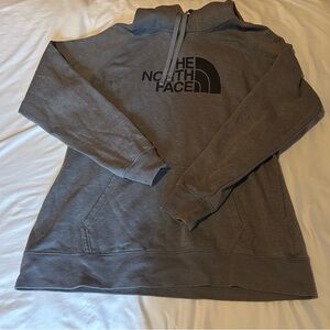 The North Face women’sDark Gray Crewneck Logo Sweatshirt